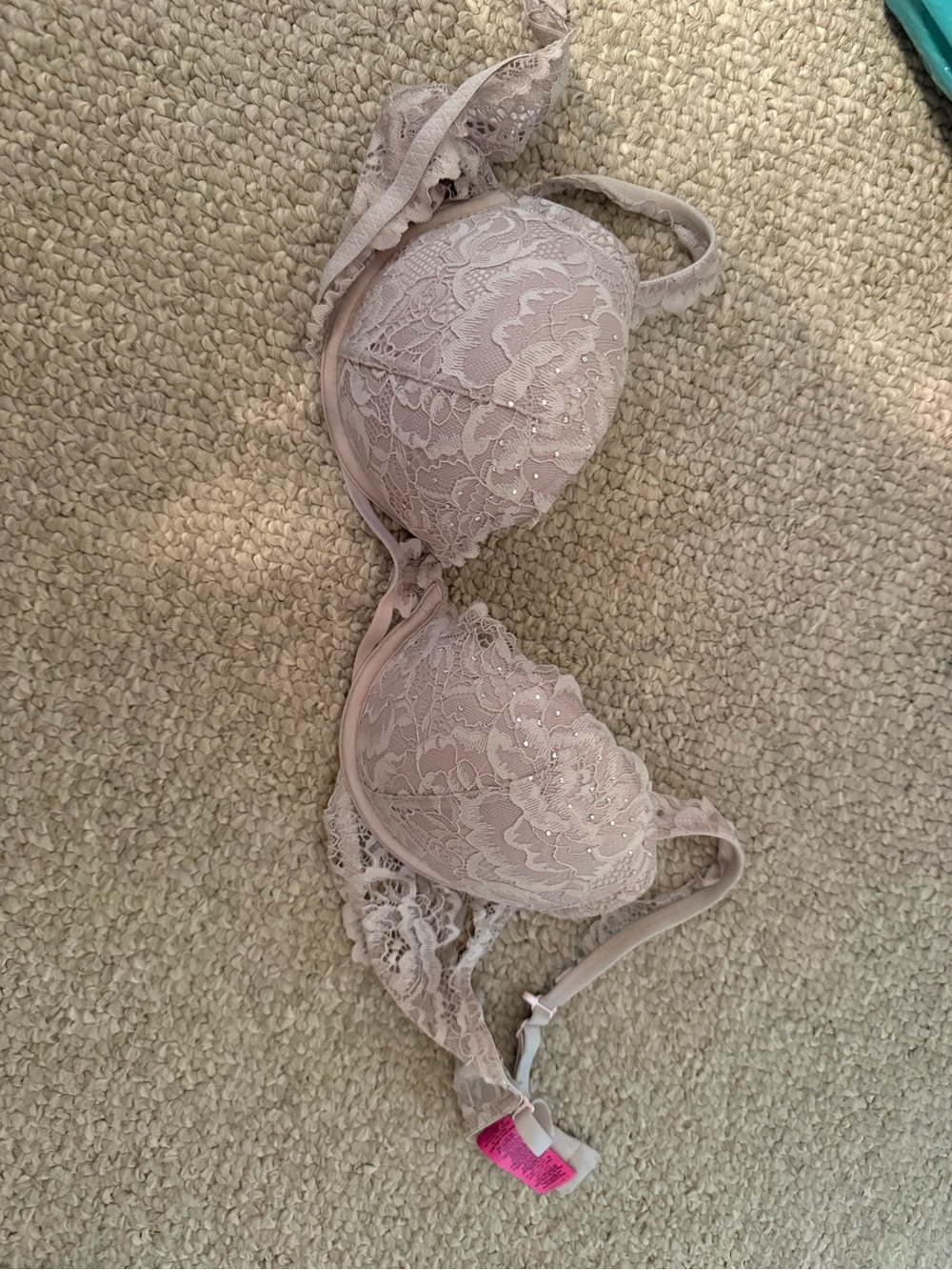 La SENZA Lace Push-Up Bra in Blush Pink